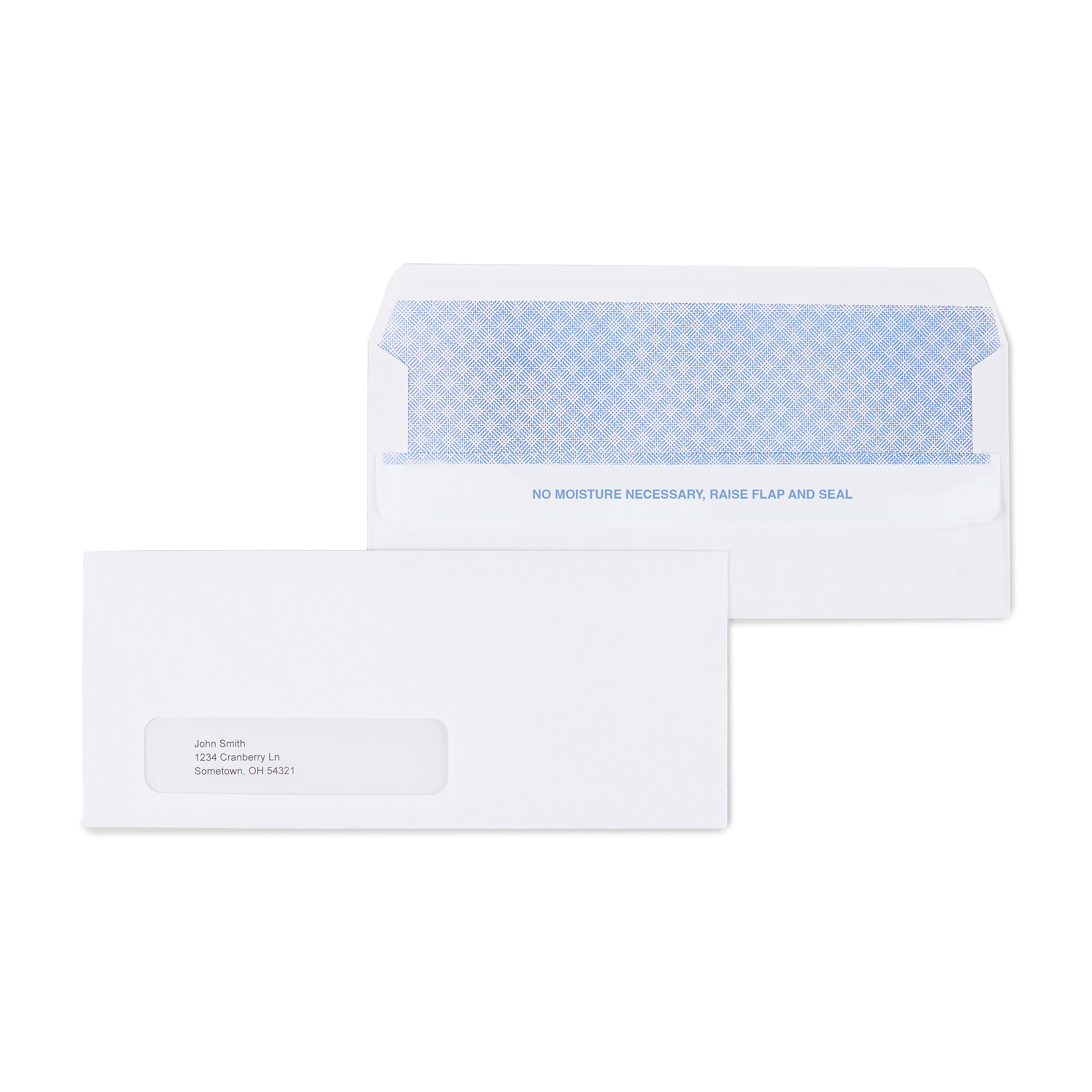 Staples Self Seal Security Tinted #10 Window Envelopes, 4 1/8" x 9 1/2", White Wove, 500/Box (ST511290-CC)