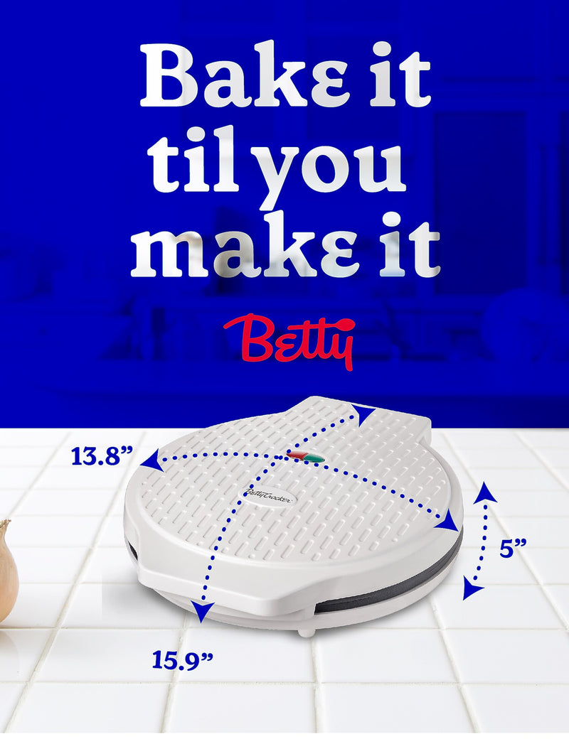 Betty Crocker 12-Inch Pizza Maker Plus, Silver (BC-2958CS)