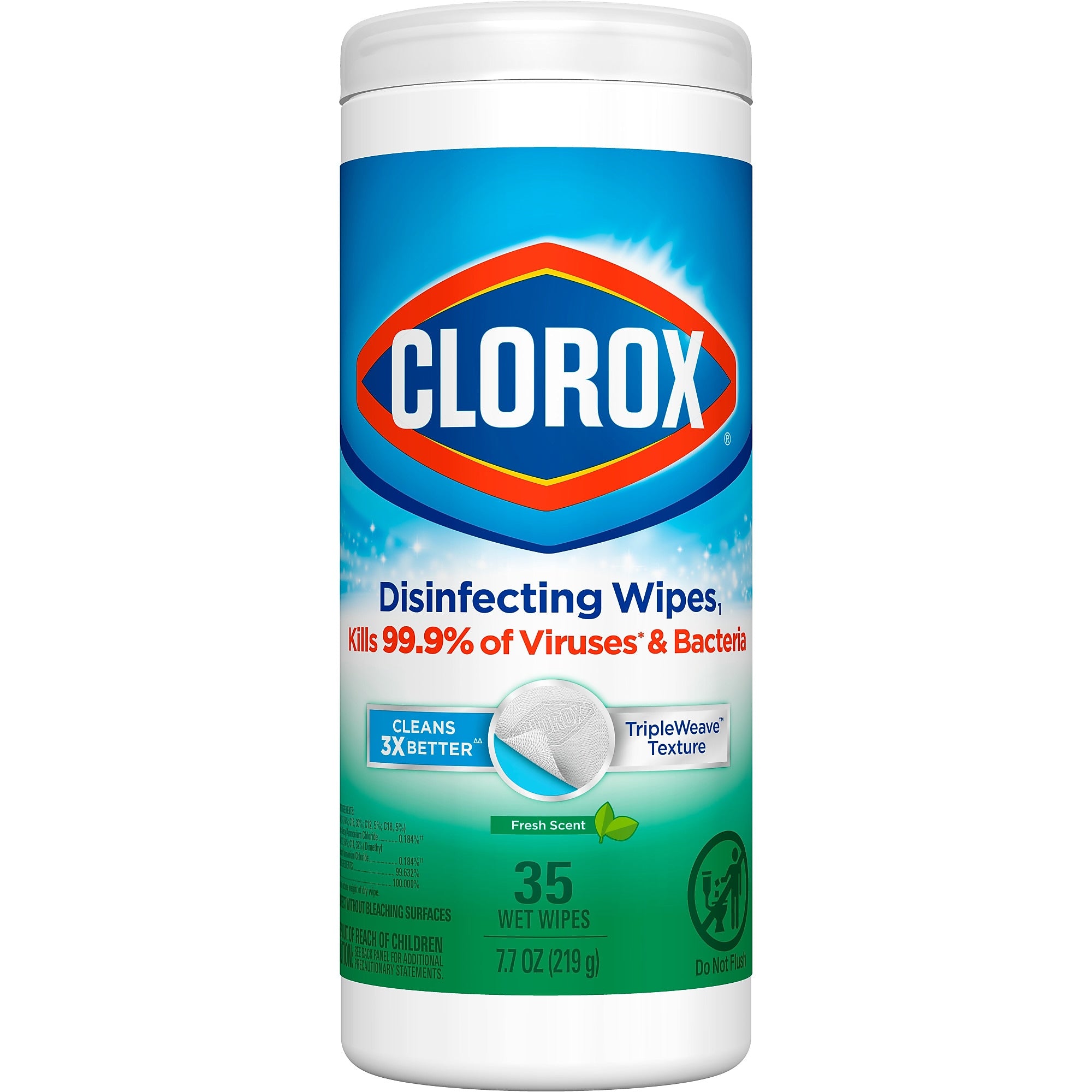 Clorox Disinfecting Wipes, Fresh Scent, 35 Wipes/Container (01593)