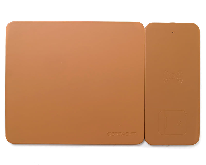Spracht MagPad Magnetic Wireless Charging Mouse Pad, Tan Brown (SPTMGTPBN)