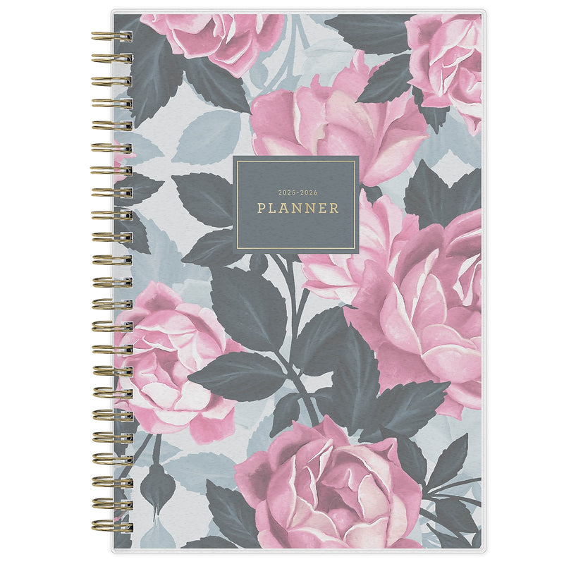2025-2026 Blue Sky Roosevelt 5" x 8" Academic Year Weekly & Monthly Planner, Plastic Cover, Multicolored (128692-A26)