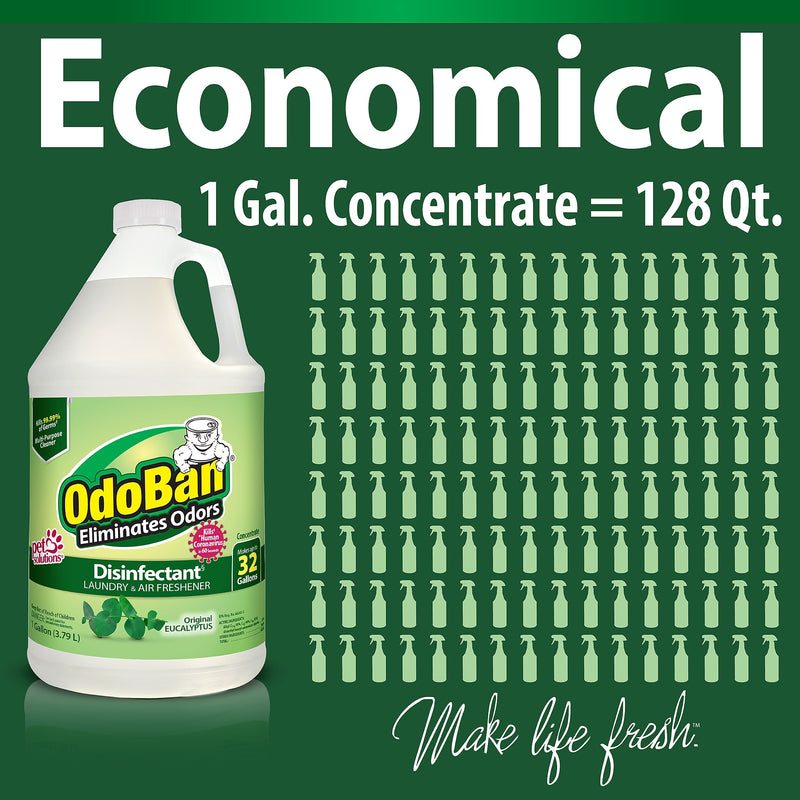OdoBan Air Freshener & Deodorizer, Original Eucalyptus Scent, 1 Gallon (911061-G4)