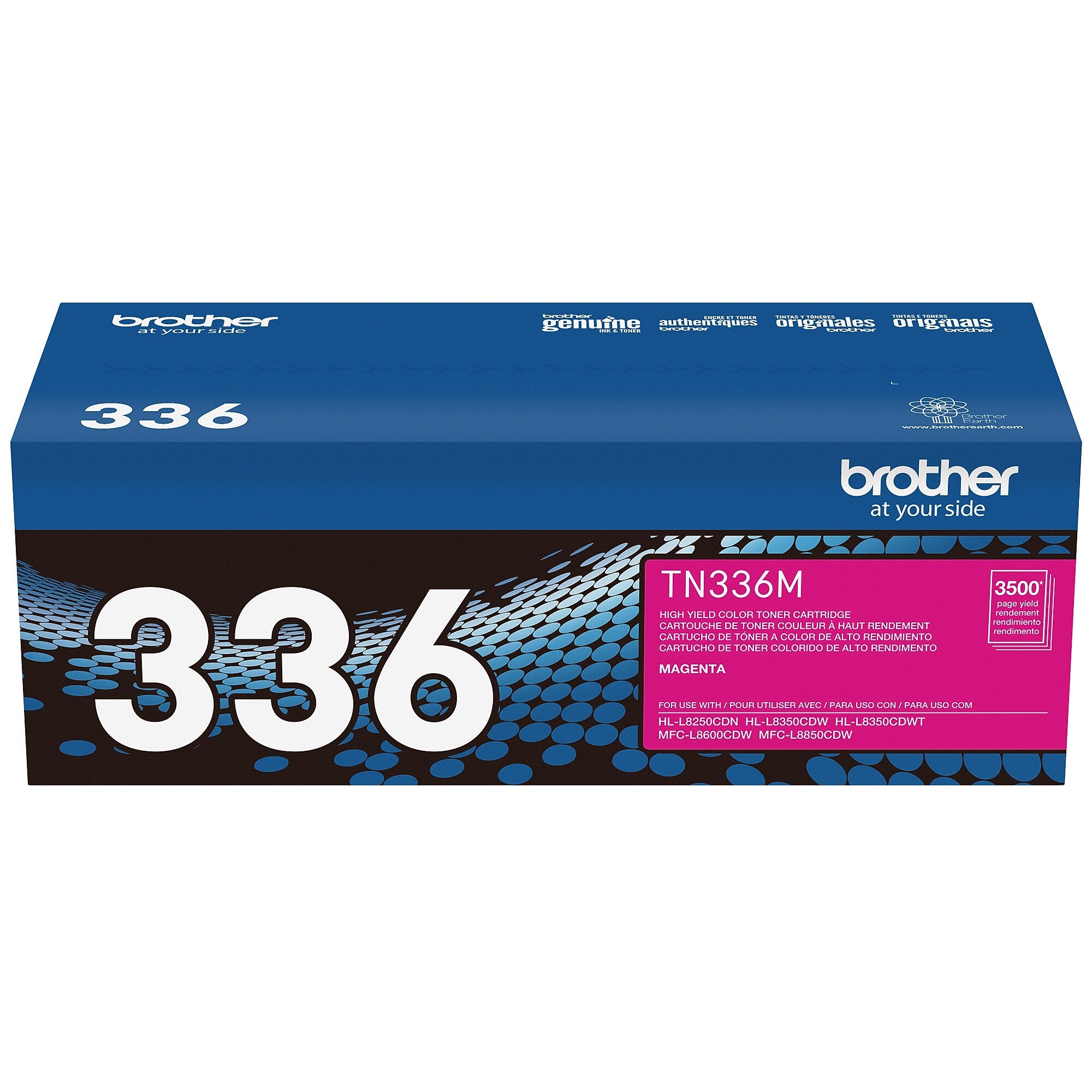 Brother TN-336 Magenta High Yield Toner Cartridge   (TN336M)