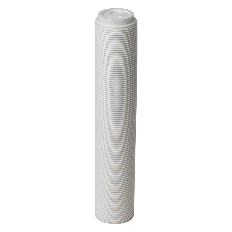Dixie Dome Plastic Hot Cup Lids, 8 oz., White, 1000/Carton (9538DX)