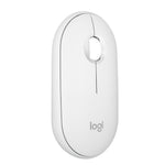 Logitech Pebble 2 M350s Wireless Ambidextrous Optical Mouse, Tonal White (910-007022)