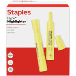 Staples Hype Tank Highlighter, Chisel Tip, Yellow, 36/Pack (ST62941)