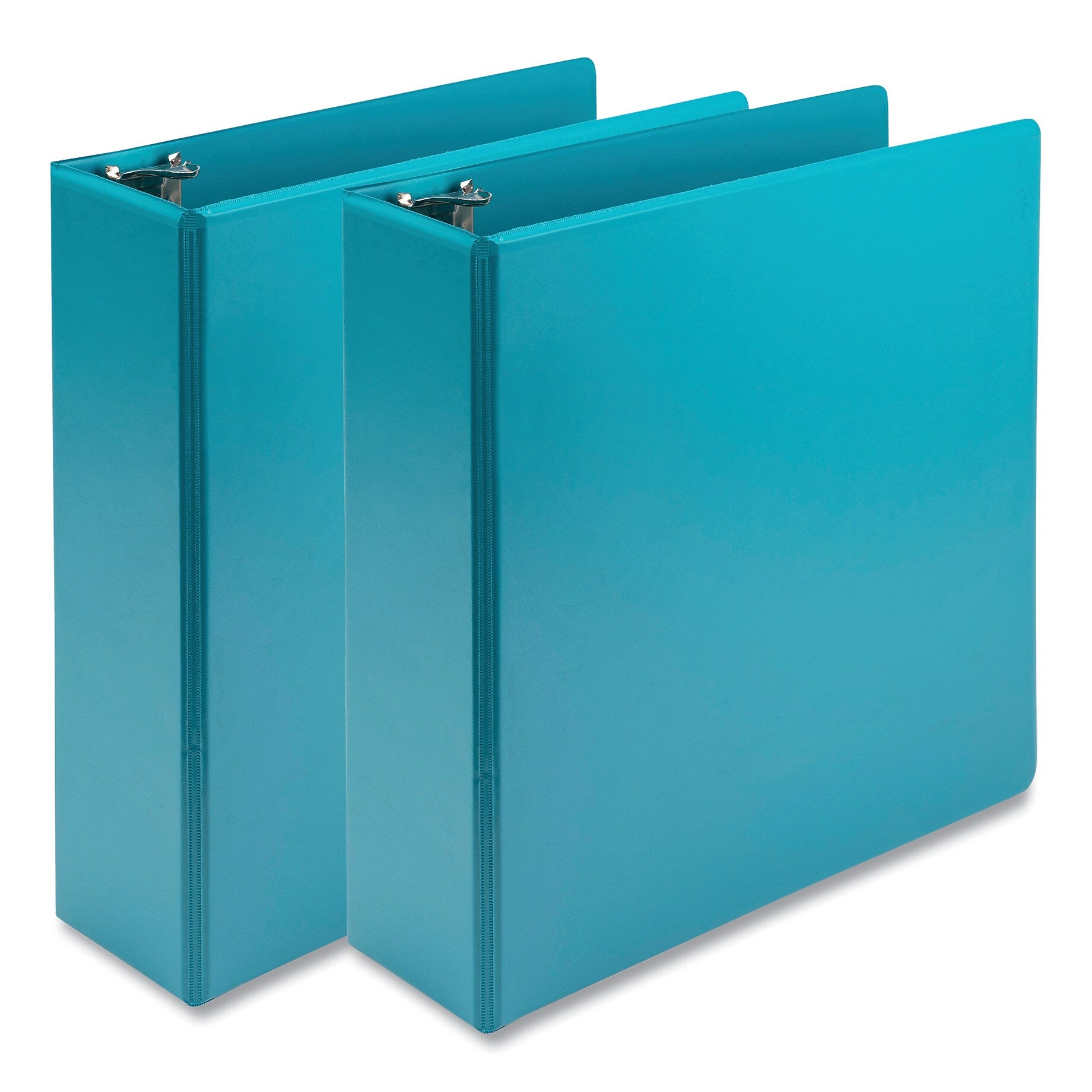 Samsill Earth's Choice 3" 3-Ring View Binders, Teal, 2/Pack (SAMU86877)
