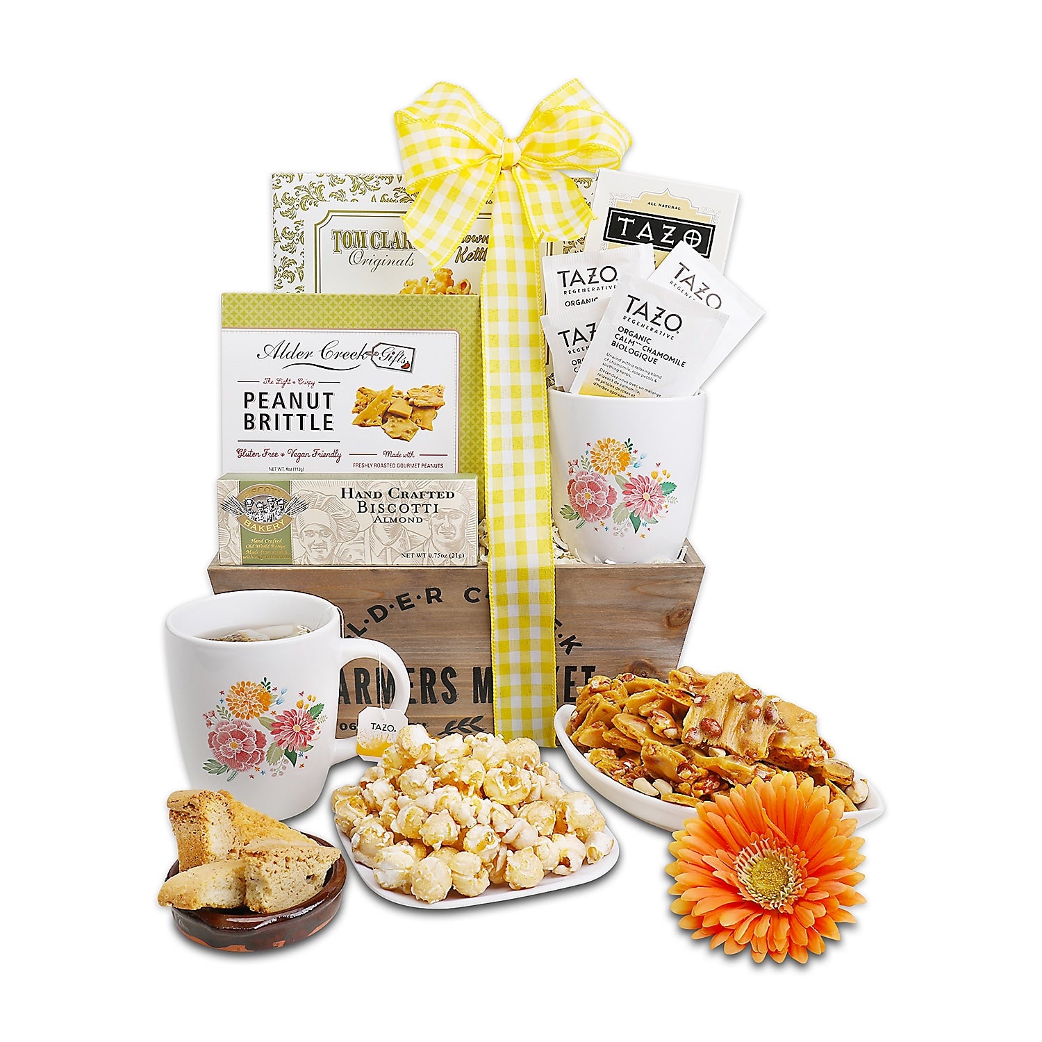 Alder Creek Tea Time Wicker Gift Basket (FG03981)
