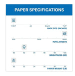 Hammermill Tidal Print Paper, 92 Bright, 20 lb Bond Weight, 8.5 x 11, White, 500 Sheets/Ream, 10 Reams/Carton (HAM162008)