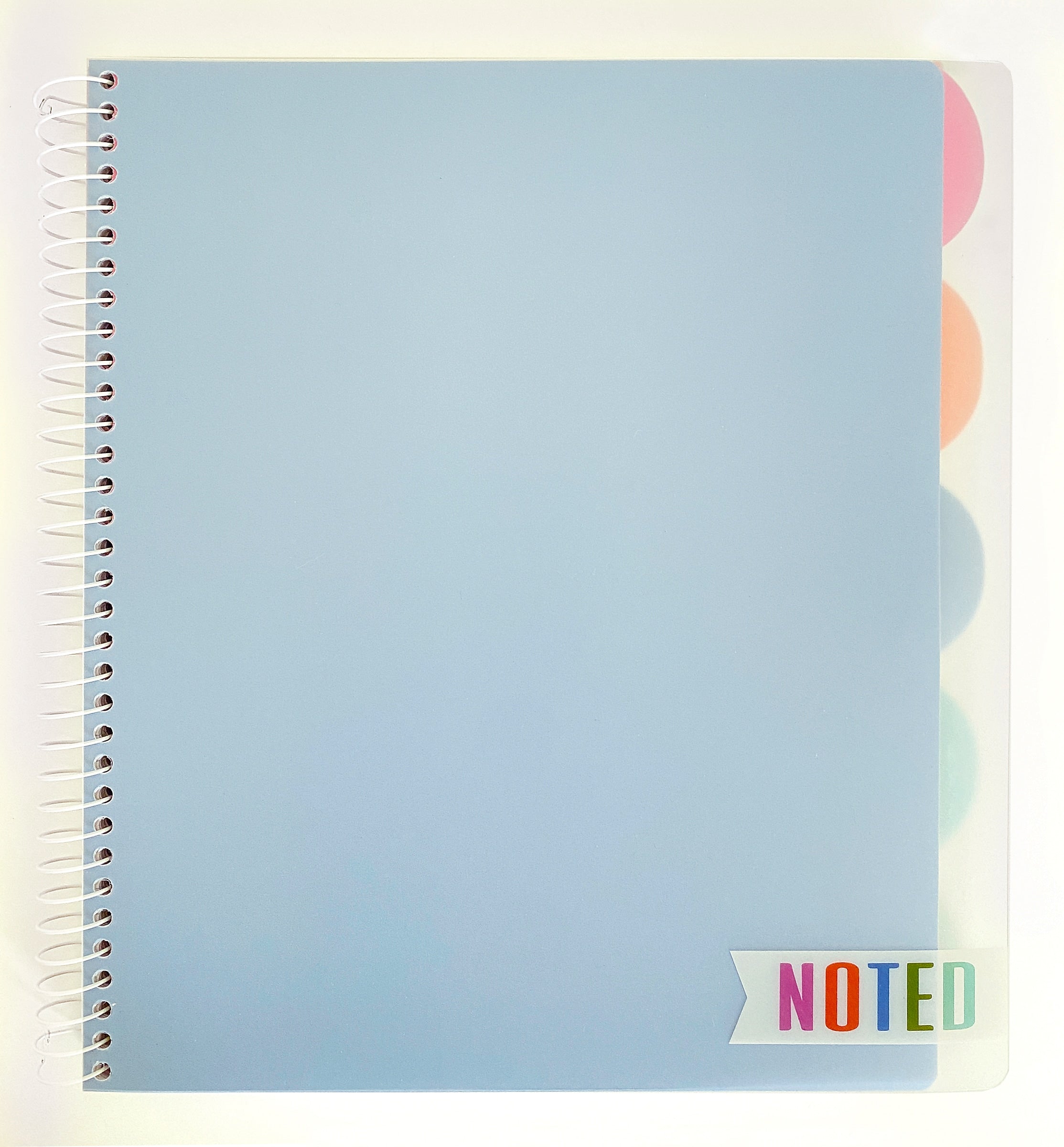 Carolina Pad Noted Premium 5-Subject Subject Notebooks, College Ruled, 150 Sheets, Assorted Colors (17514)