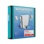 Staples 2" 3-Ring Better Binder, D-Ring, Teal (ST55875-CC)