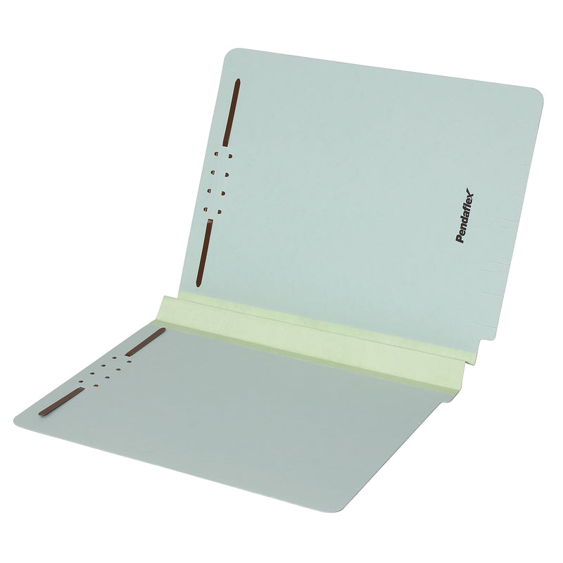 Pendaflex 60% Recycled Heavy Duty Pressboard Classification Folder, 2" Expansion, Letter Size, Light Green, 25/Box (44715)