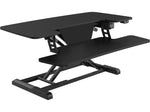 FlexiSpot 40"W Electric Adjustable Standing Desk Converter, Black (EM7L)
