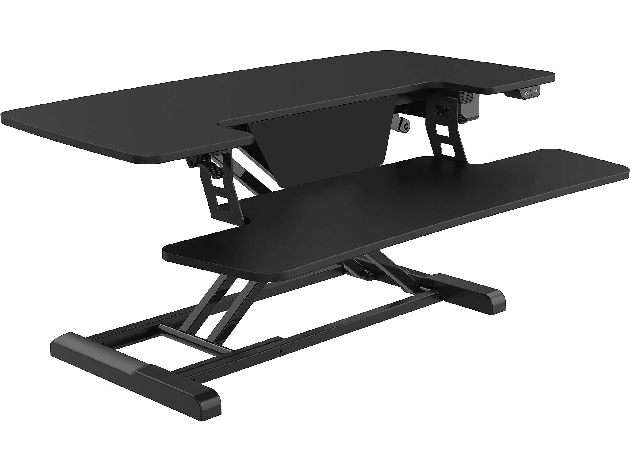 FlexiSpot 40"W Electric Adjustable Standing Desk Converter, Black (EM7L)