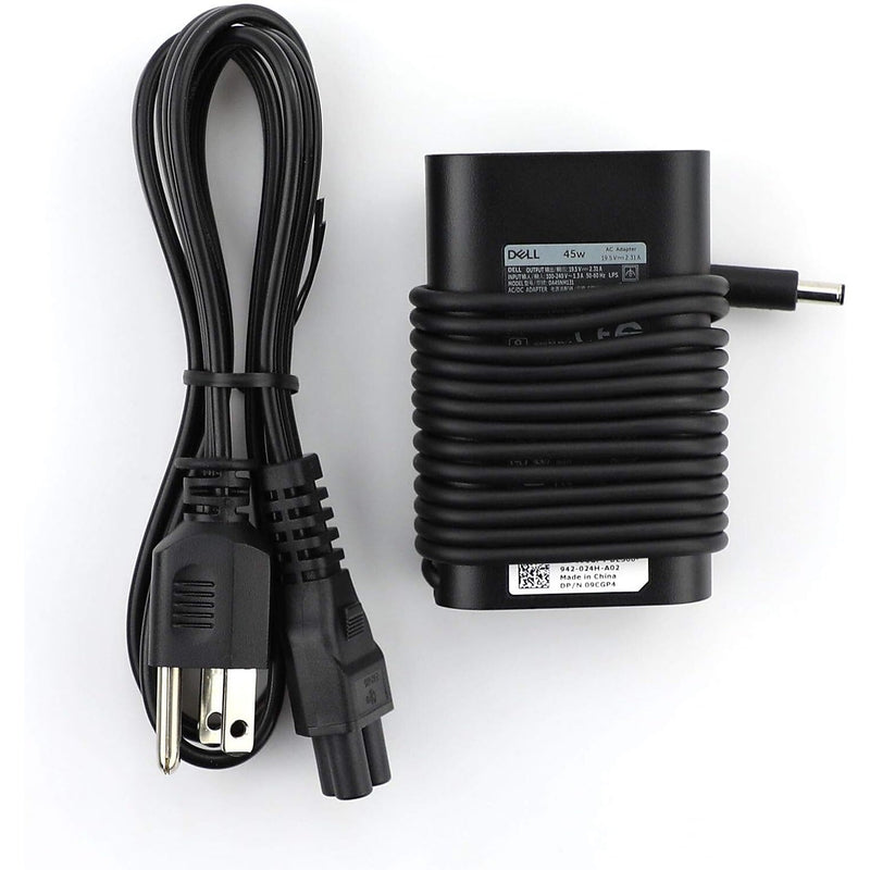 Dell 45W Slim AC Adapter for Dell Inspiron, Latitude, XPS and Vostro Laptop, Black (CDF57)