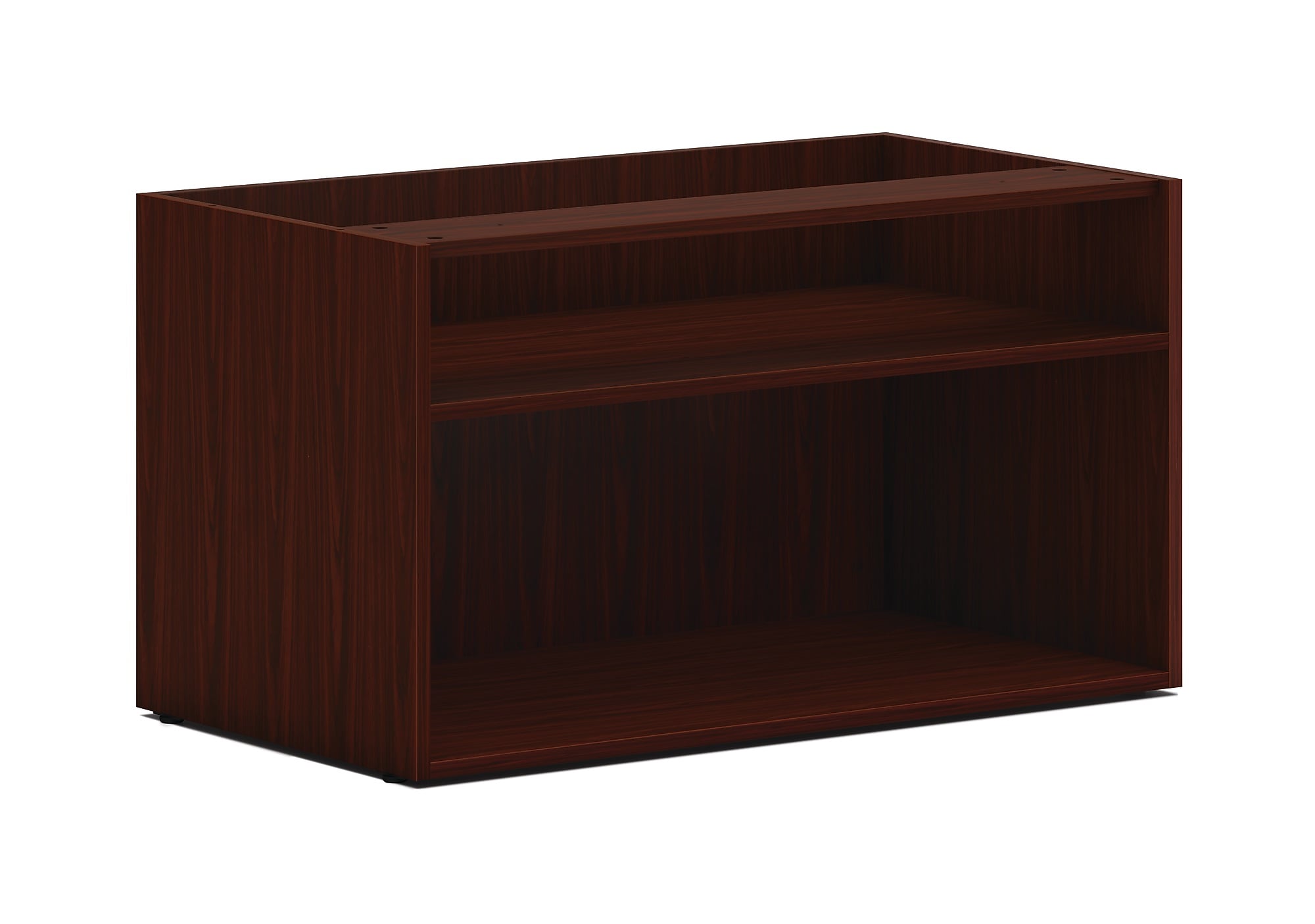 HON Mod 21" Storage Cabinet with 2 Shelves, Traditional Mahogany (HLPLCL3620S.LTM1)