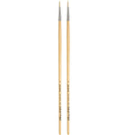 da Vinci TOP-ACRYL Oil and Acrylic Synthetic Bristle White Round Brush, 2 Brushes/Pack (DVXVA77824-2)