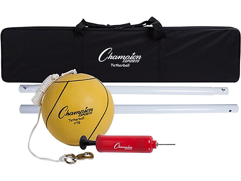 Champion Sports Deluxe Tetherball Tournament Set, Multicolor (CG207)