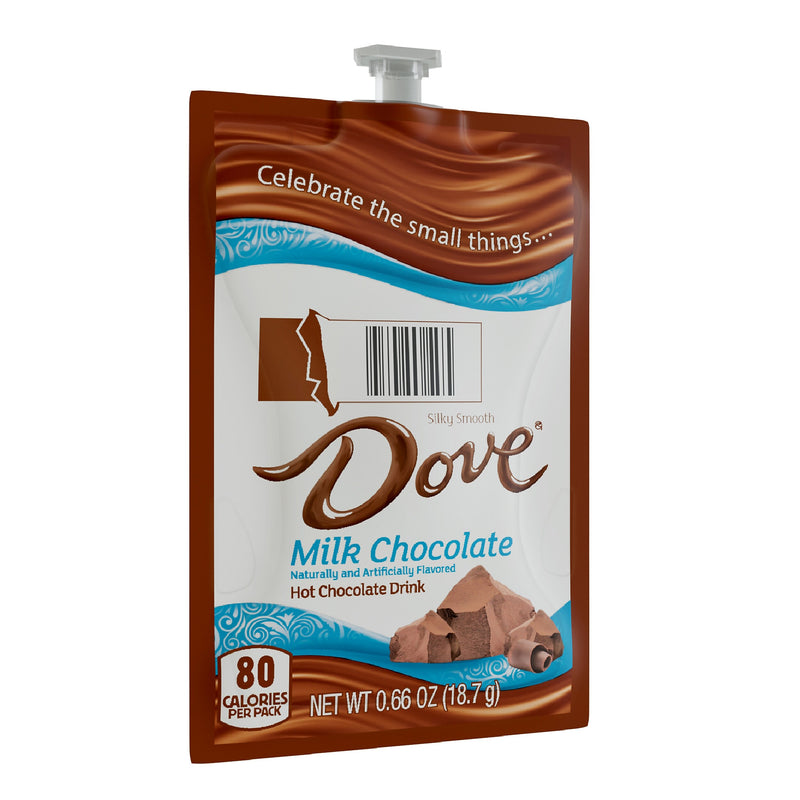Dove Silky Smooth Milk Chocolate Hot Cocoa, Flavia Freshpacks, 72/Carton (MDRA117)
