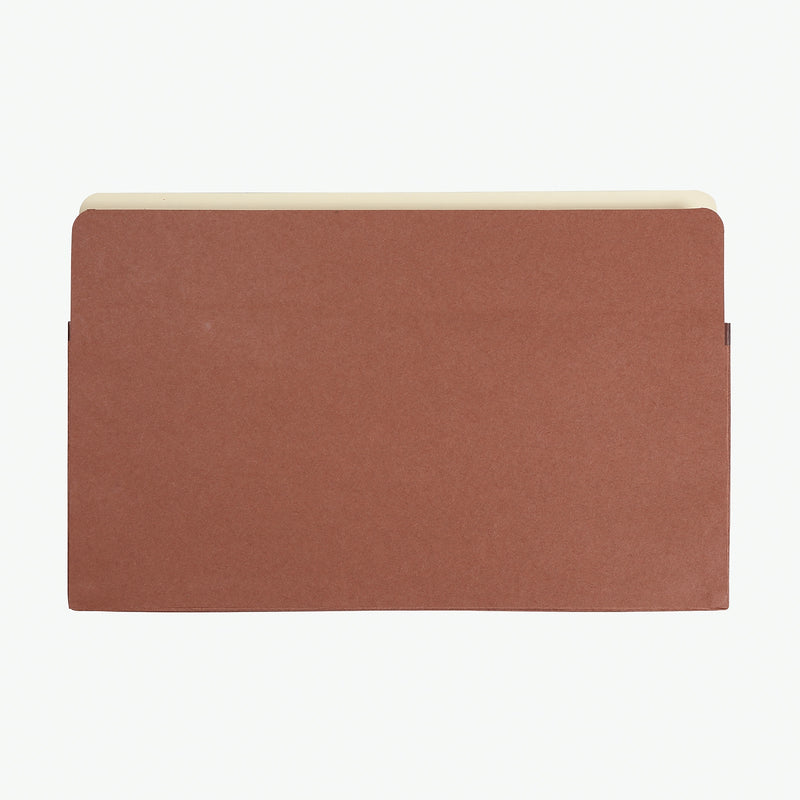 Pendaflex 30% Recycled Reinforced File Pocket, 3 1/2" Expansion, Legal Size, Brown, 25/Box (1526EOX)