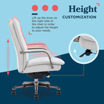La-Z-Boy Opus Ergonomic Bonded Leather Swivel Executive Chair, Gray and Graphite (CCHR10015B)