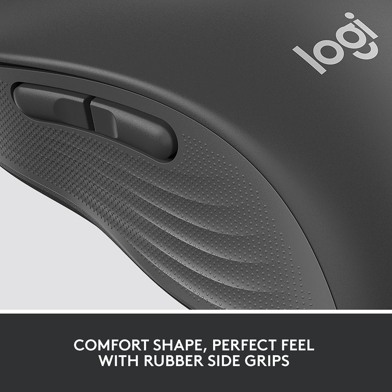 Logitech Signature M650 for Business Wireless Optical USB Mouse, Graphite (910-006272)