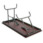 ICEBERG Premium Folding Table, 60" x 30", Mahogany (55214)