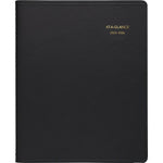 2025-2026 AT-A-GLANCE 9" x 11" Academic Year Monthly Planner, Faux Leather Cover, Black (70-074-05-26)