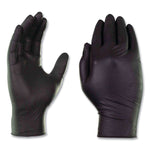 GloveWorks by AMMEX Nitrile Exam Gloves, Powder-Free, 6 mil, Medium, Black 100 Gloves/Box, 10 Boxes/Carton