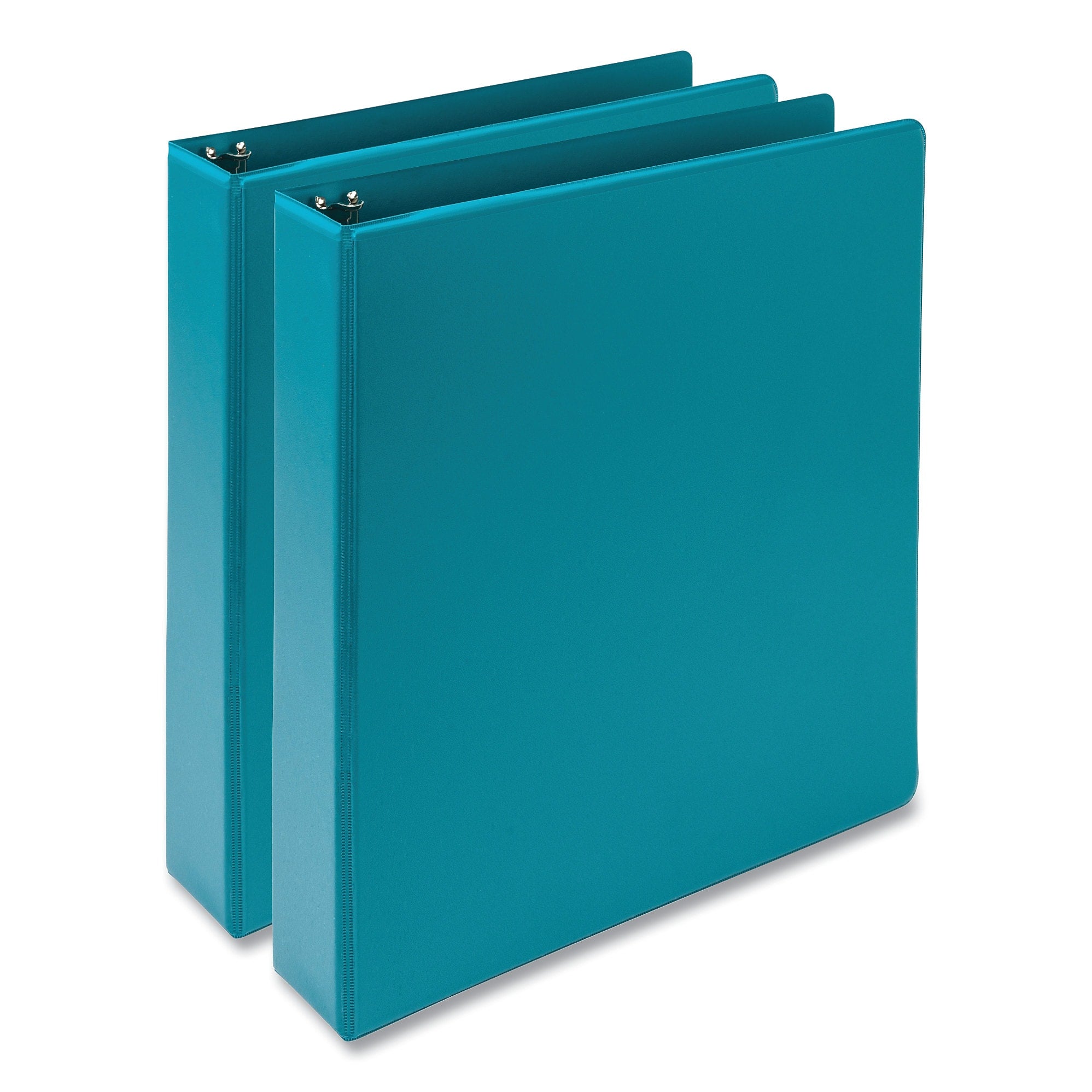 Samsill Earth's Choice 1 1/2" 3-Ring View Binders, Teal, 2/Pack (SAMMP286577)