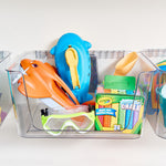 iDESIGN Wall-Mounted Large Stackable Plastic Storage Bin, 8" x 15"x 12.5", Clear, 2/Pack (29173M2)