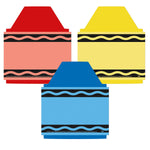 Eureka Crayon Paper Cut-Outs, 36/Pack, 3 Packs/Bundle (EU-841572-3)