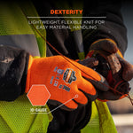 Ergodyne ProFlex 7401 Latex Coated Cold Resistant Gloves, XL, Orange, 1 Pair (17625)