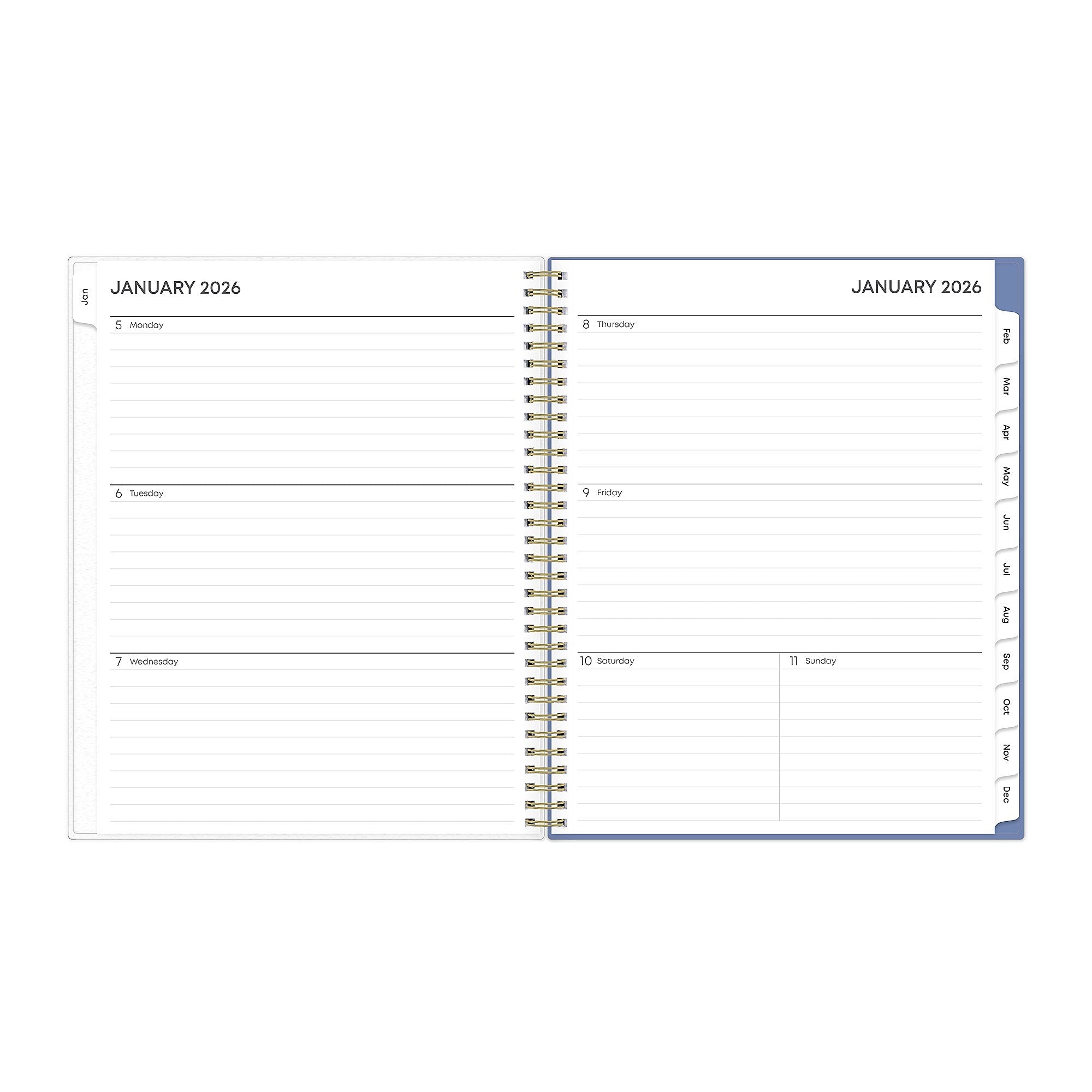 2026 Blue Sky Cocorrina 8.5" x 11"  Weekly & Monthly Planner, Plastic Cover, Multicolored (143696-26)
