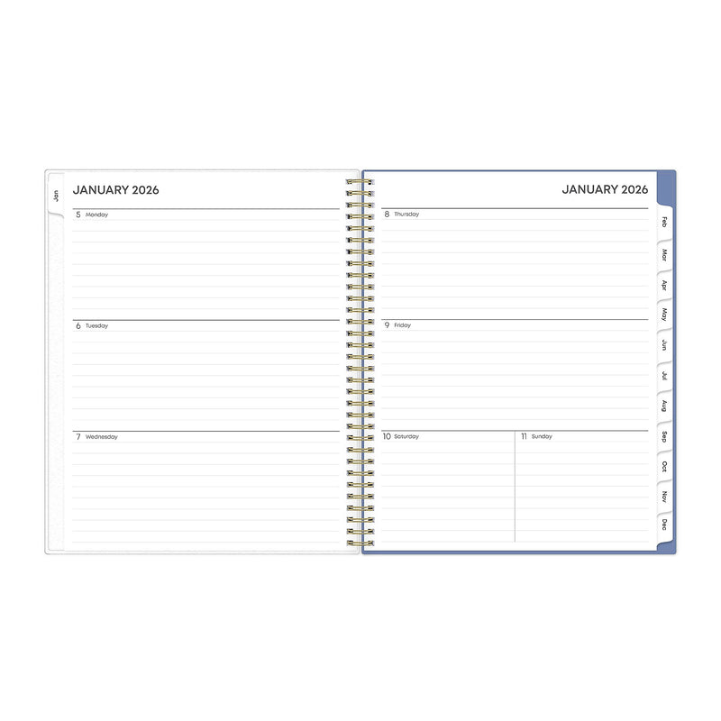 2026 Blue Sky Cocorrina 8.5" x 11"  Weekly & Monthly Planner, Plastic Cover, Multicolored (143696-26)