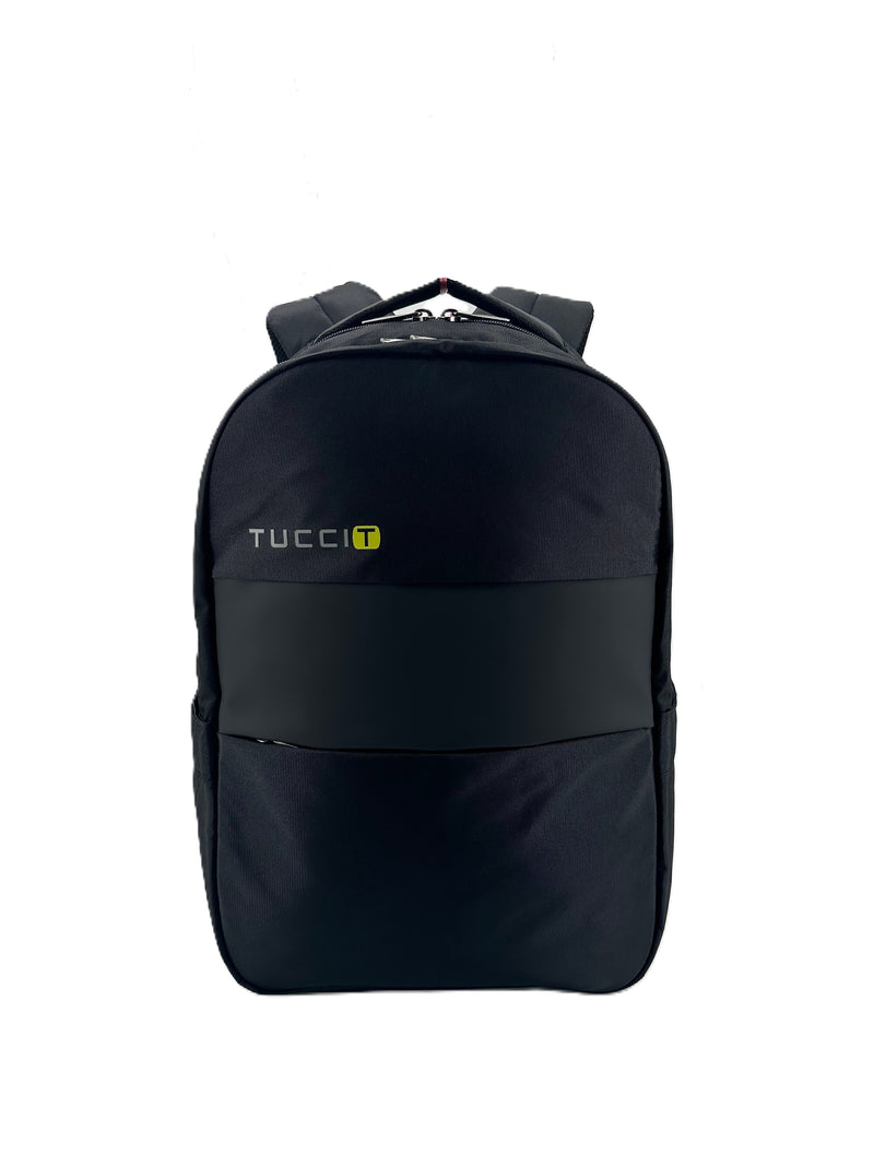 Tucci Laptop Backpack, Medium, Black (T0563)