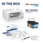 Brother INKvestment Tank MFC-J4335DW Wireless Color Inkjet Printer, All-In-One Supertank, Print, Scan, Copy, Fax