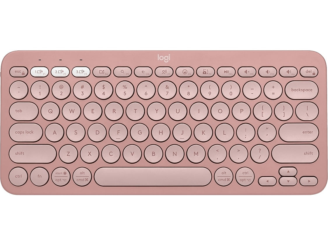 Logitech Pebble Keys 2 K380s Wireless Keyboard, Tonal Rose (920-011777)