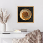 Amanti Art Woven Beauty I on Black by Albena Hristova Framed Canvas Wall Art Print, 16" x 16" (A42675038173)