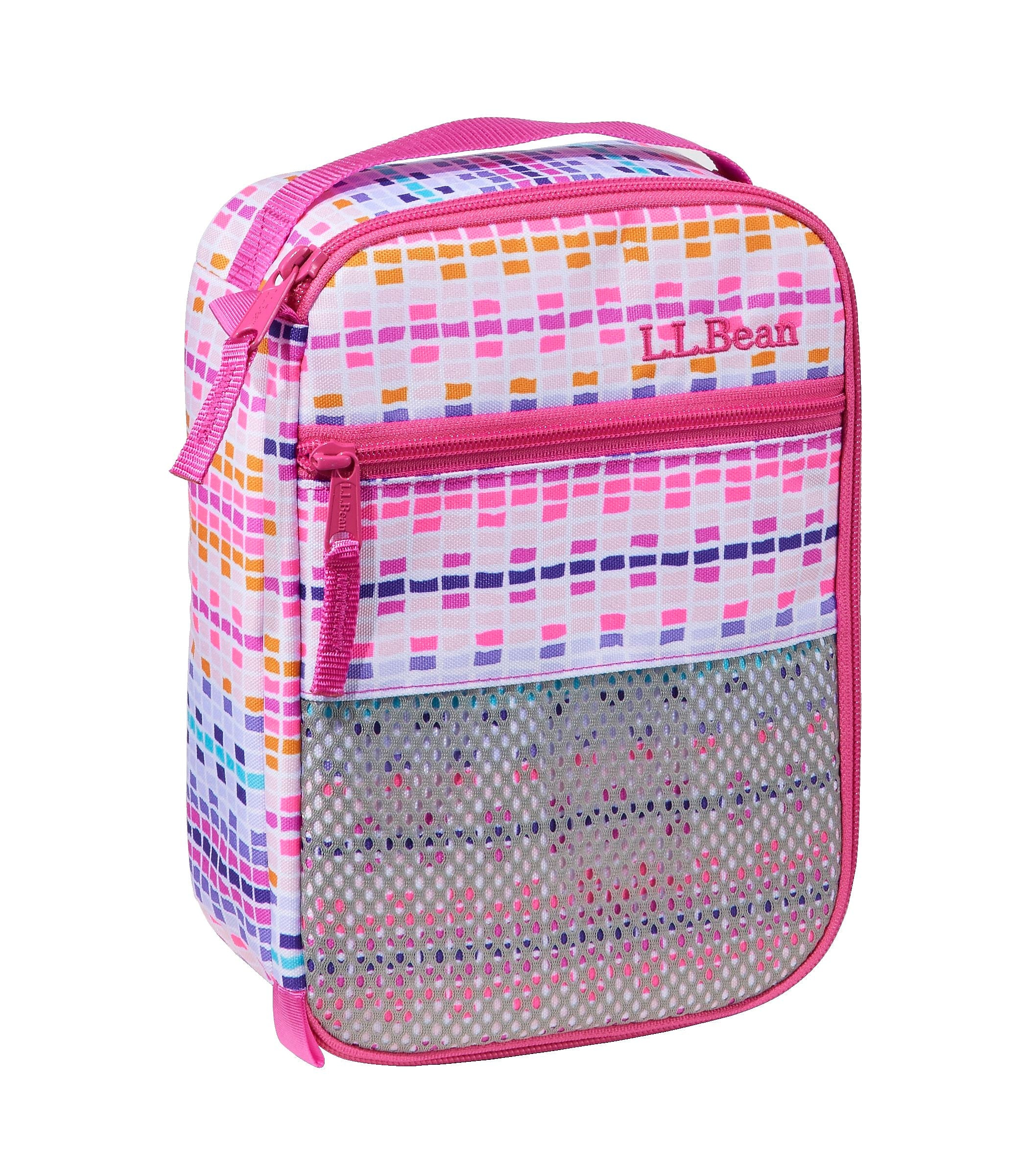L.L.Bean Insulated Lunch Box, 3-Compartment, Hibiscus Dash, 150 oz. (1000230638)