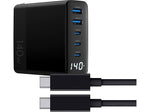 4XEM 140W USB-C to USB-C GaN Charging Kit for USB-C Devices, Black (4X140WCHRGKIT10B)