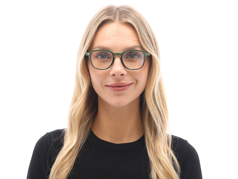 SAV Optitek Blue Light +1.75 Reading Glasses, Dark Olive (E7313)