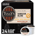 Tully's Hawaiian Blend Coffee Keurig® K-Cup® Pods, Medium Roast, 24/Box (6606)