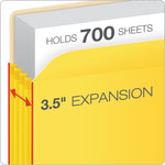 Pendaflex Color File Pocket, 3.5" Expansion, Letter Size, Yellow (1524E YEL)