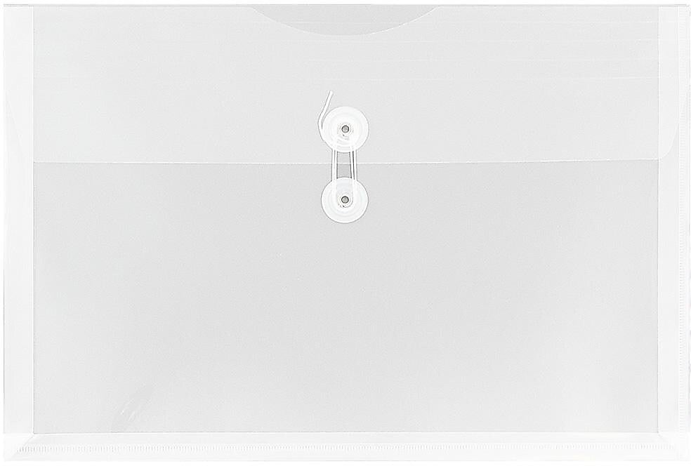 JAM Paper Premium Plastic Document File, Legal, Clear, 3/Pack (219B1CLX3)