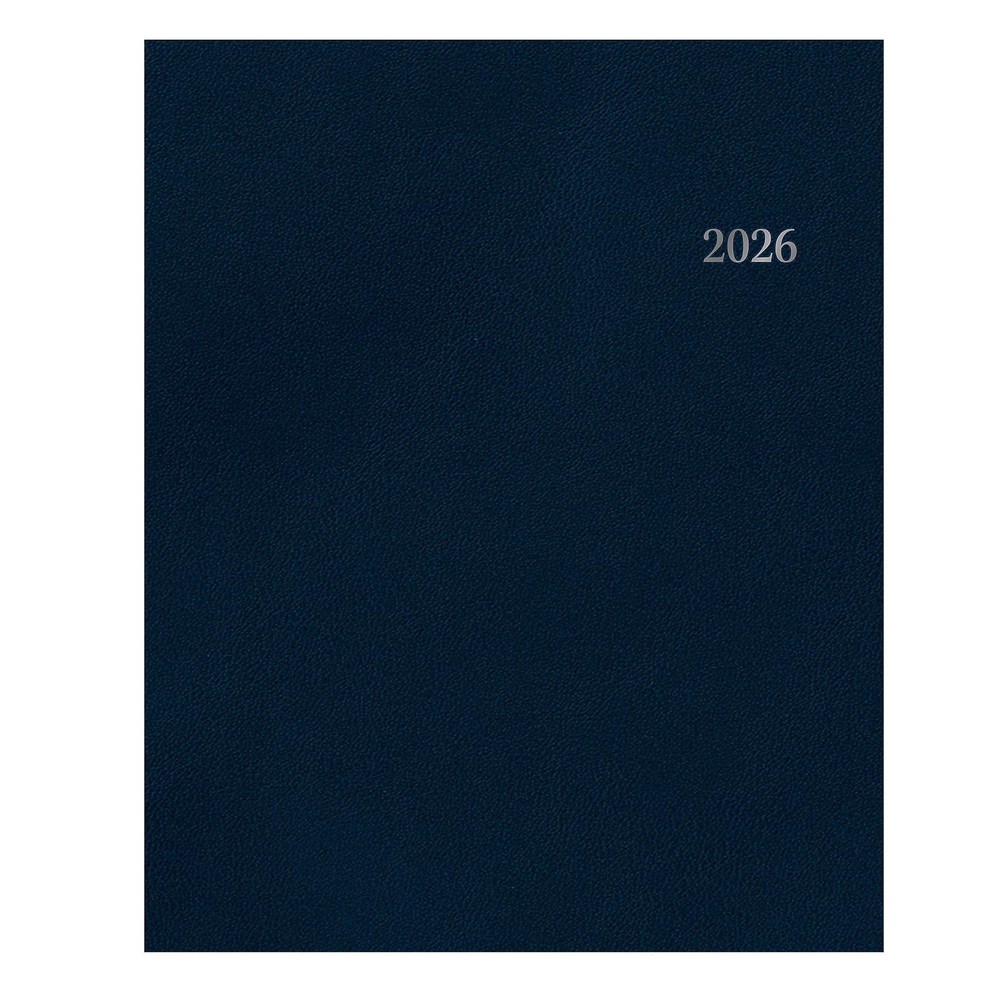 2026 Blue Sky Passages 8.5" x 11" Calendar Year Weekly & Monthly Planner, Faux Leather Cover, Navy (148658-26)