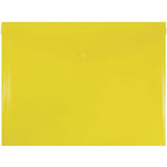 JAM Paper Premium Plastic Document File, Letter, Yellow, 3/Pack (218S0YEX3)
