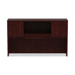 Alera Valencia Series Hutch With Doors, 58 7/8w X 15d X 35 1/2h, Mahogany