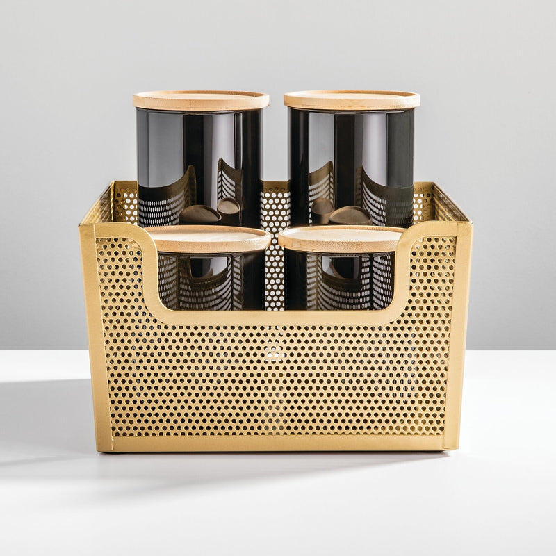 mDesign Steel Organizer, Soft Brass (25999)