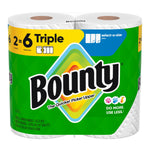 Bounty Select-A-Size Triple Roll Paper Towels, 2-Ply, 123 Sheets/Roll, 2 Rolls/Pack (06133)